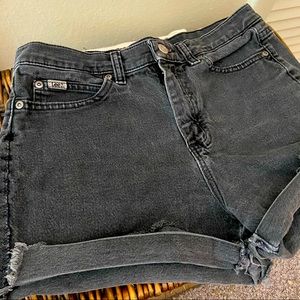 Vintage Black Lee High Waist Jean Short